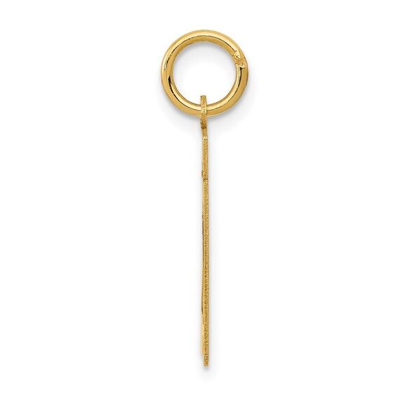 14k Yellow Gold, Athletic Collection, Small Polished Number 21 Pendant - Picture 2 of 5